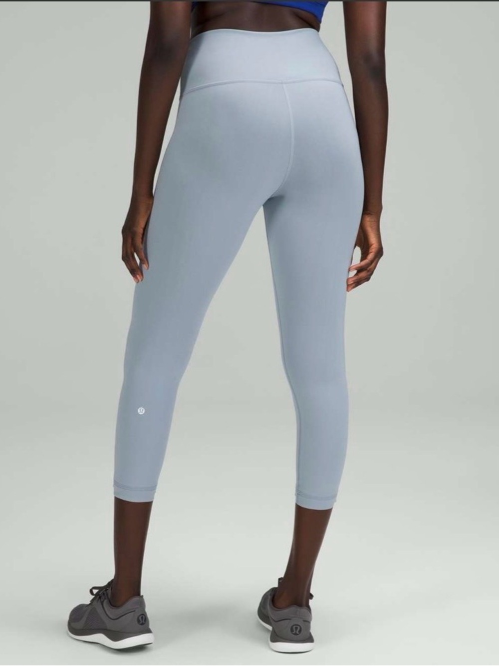 Lululemon Wunder Train High Rise Crop 23” Leggings Chambray Blue 6